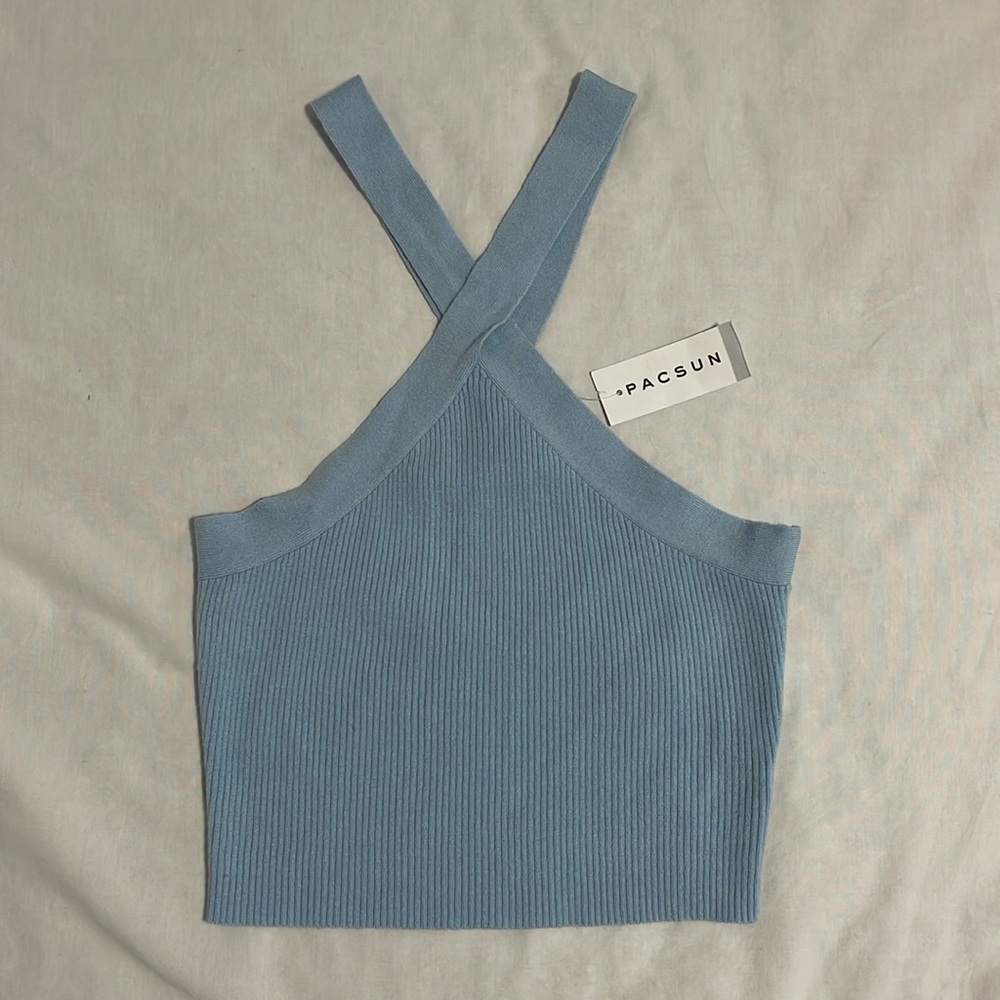 NWT Kendall & Kylie Pacsun ribbed cross neck top